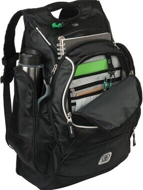 Ogio Bounty Hunter 17" Computer Laptop Backpack Black Thin Blue Line Logo "Read"